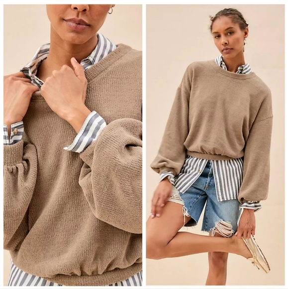 Free People Sweaters - Free People Beach Happy Pullover Fossil